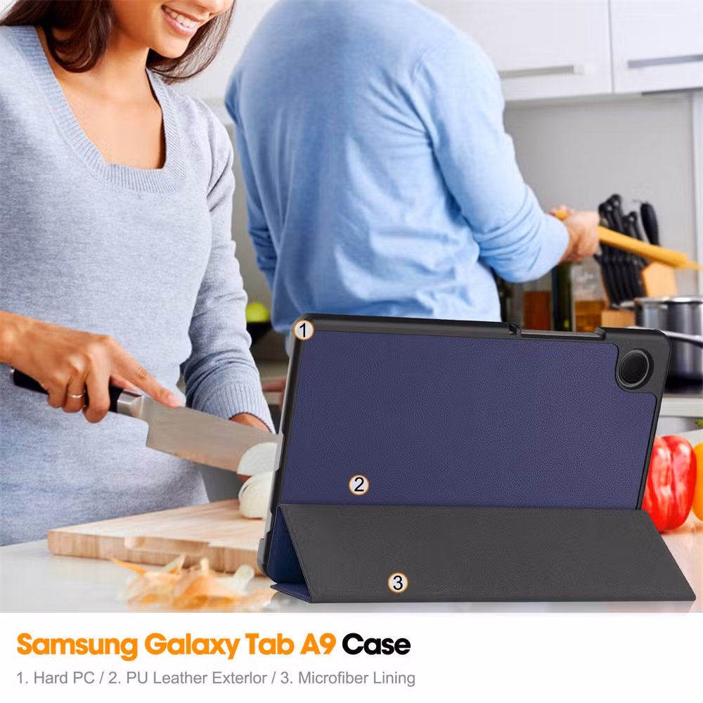 Leather Case for Samsung Galaxy Tab A9 2023 Tablet Cover Case Accessory