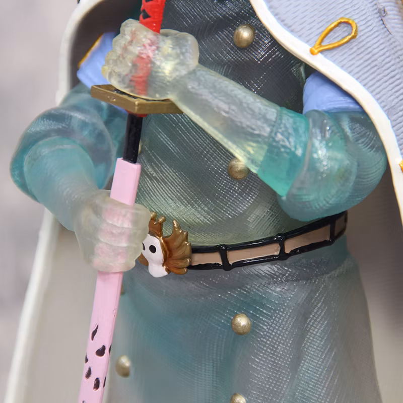 One Piece Anime Figure Blackbeard Subordinate Shiryu General Transparent Fruit Prison Governor Standing Posture Model Cartoon-Character