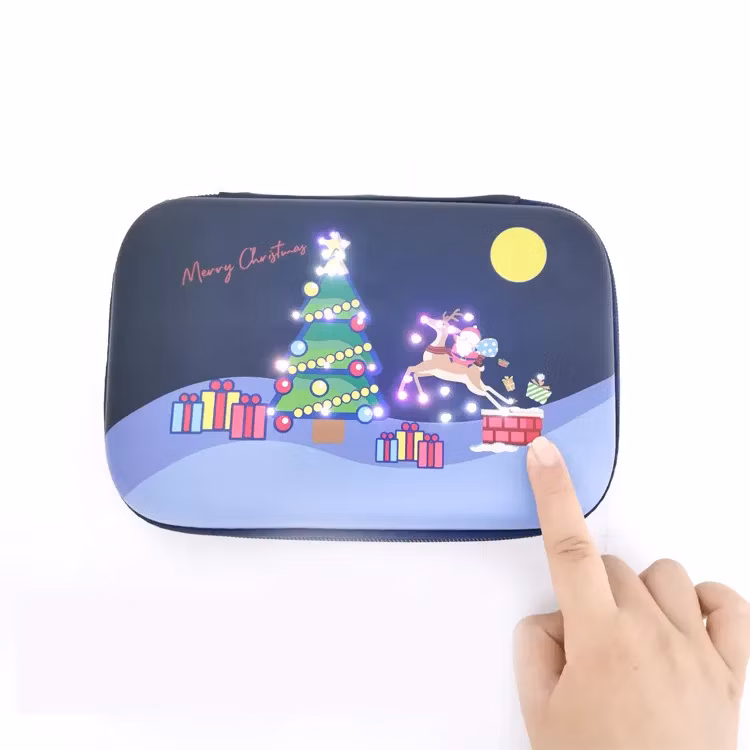 Wholesale Large Capacity Students School Pencil Case EVA Pencil Case Bag Christmas Stationery Gift for Kids