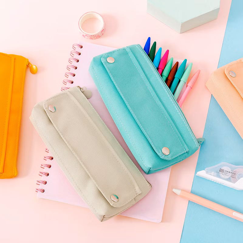 High Bounce Oxford Cloth Solid Color Creative Eco Simple Pencil Case