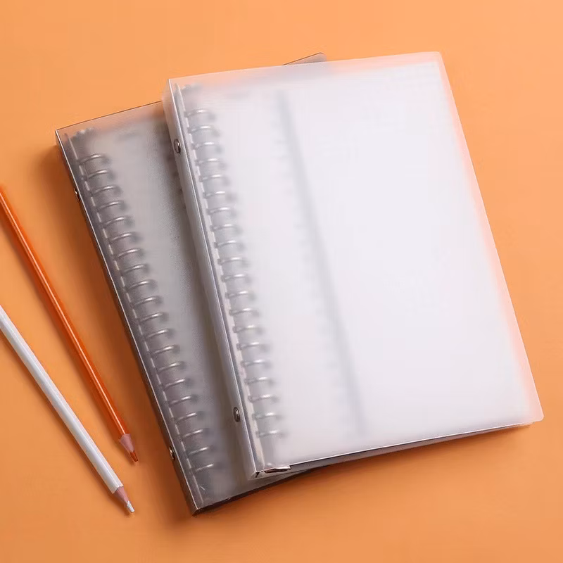 B5 A5 A6 PP Matte Binder Cover Loose Leaf Notebook Case