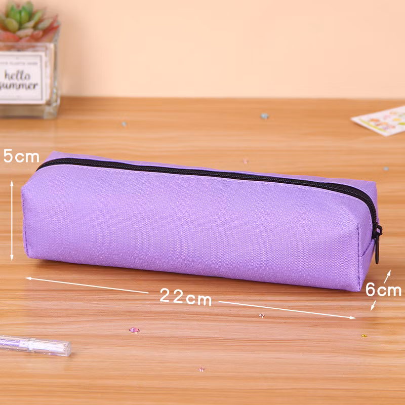 Stylish and Minimalist Pen Bag, Small and Niche Stationery Box with Logo Printable, Solid Color Stationery Bag, Compact and Portable Pencil Case