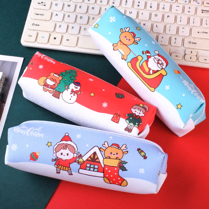 High Quality Large Capacity Christmas Pencil Case Stationery Pouch Personalized Pencil Case