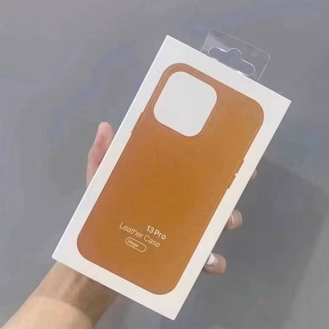 Customized Accpet Mobile Back Cover Magsafe with Pop up Animation Leather Mobile Phone Case for iPhone 12 13 PRO Max Case