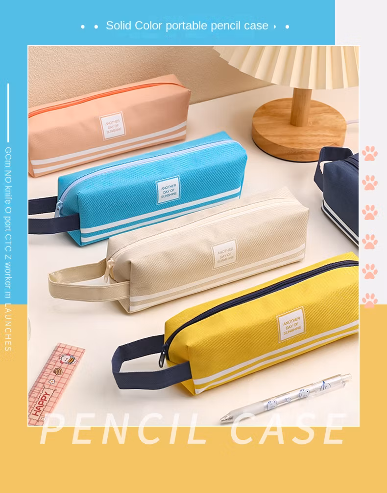 Student Minimalist Hand-Carrying Oxford Cloth Pencil Case