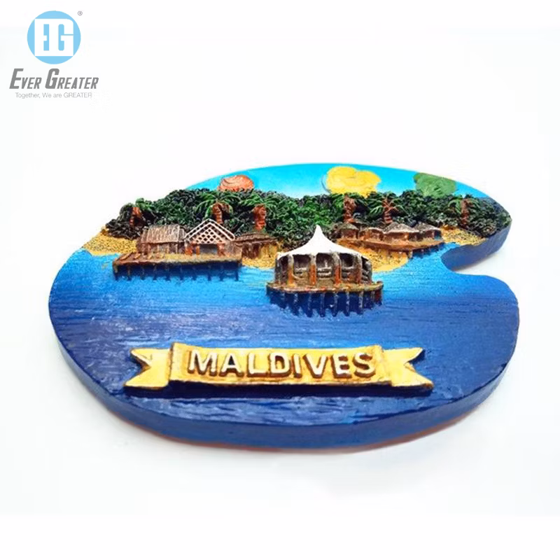 Custom Promotional 3D Resin Fridge Magnet Country City Refrigerator Magnet Tourist Souvenir