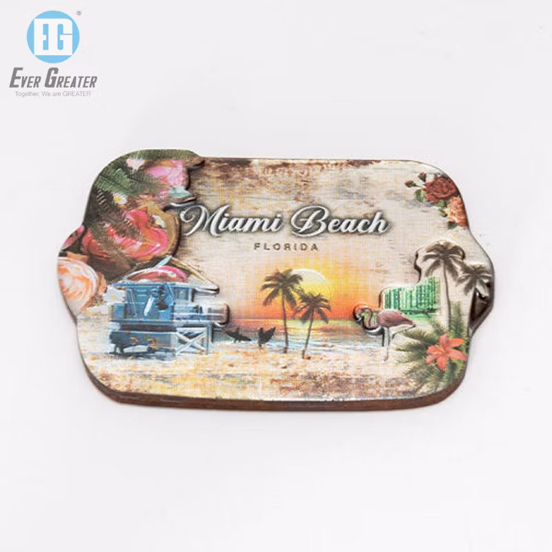 Custom Promotional 3D Resin Fridge Magnet Country City Refrigerator Magnet Tourist Souvenir