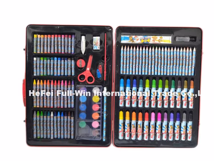 Warehouse Stationery 120 PCS Paw Patrol Creative Set Tin Set for Children with Portable Handle Creative Set