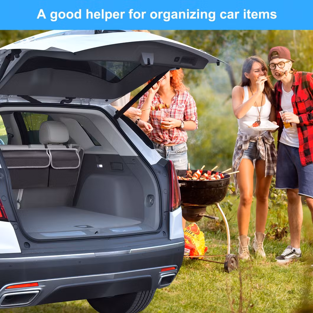 Factory Price Custom Car Storage Bag Durable and Reusable Oxford Fabric Backseat Organizer