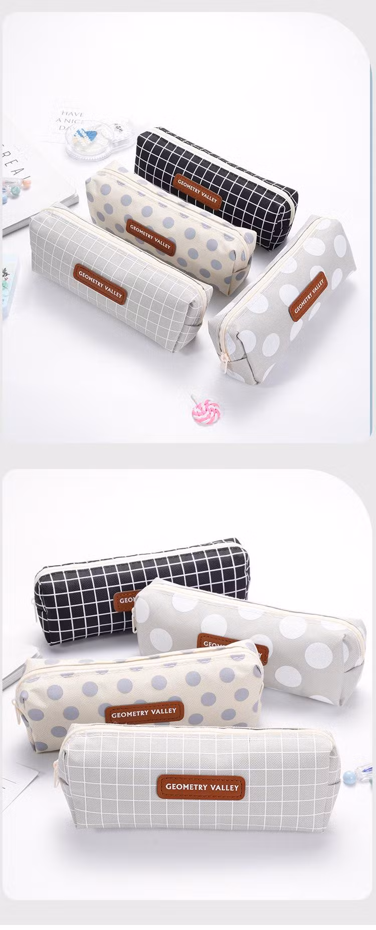 Wholesale Large Capacity Student Pen Pouch Bag Cute Pencil Case for School