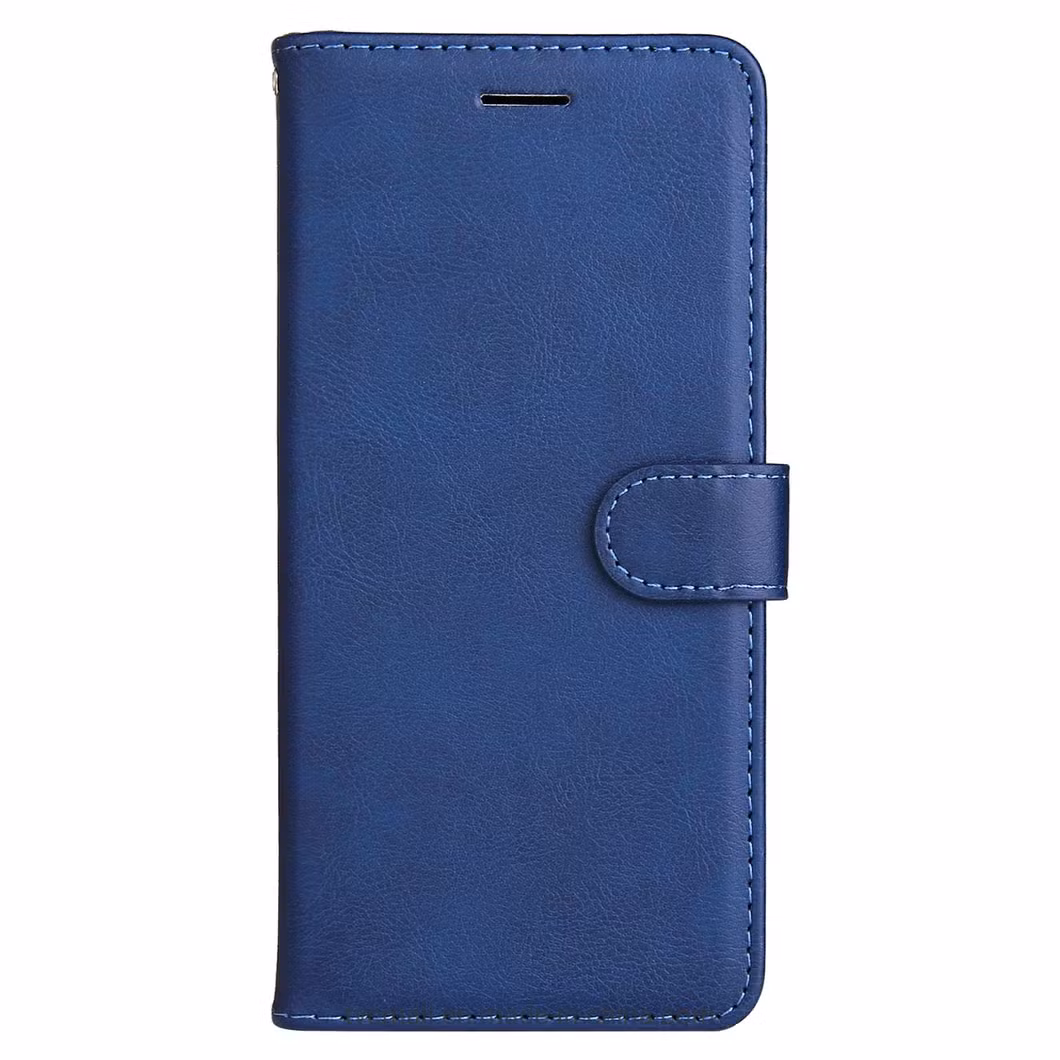 for Samsung Galaxy A13 4G Kt Leather Series-2 Solid Color Flip Phone Case Wallet PU Leather + TPU Phone Cover with Supporting Stand - Blue