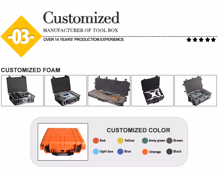 Handle Engineering Tool Packing Case PP Plastic