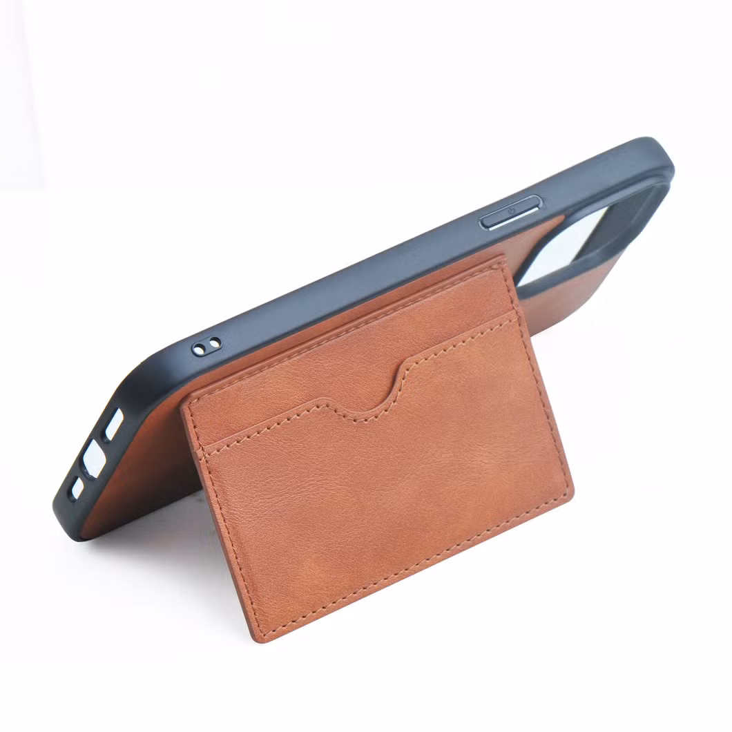 Universal TPU Leather Material Case with Card Sleeve/Holder Mobile Phone Case for iPhone 15 PRO Max Huawei Mate 60 PRO