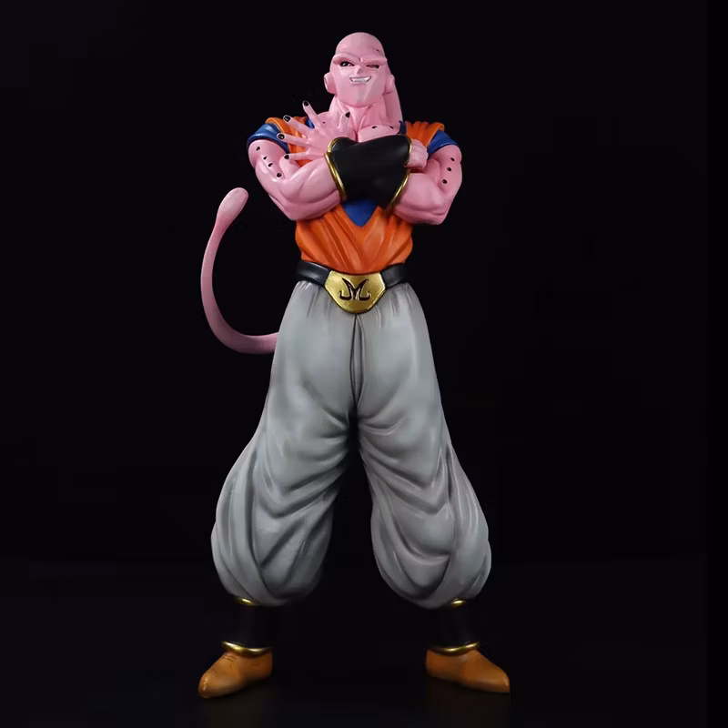 Dragon Ball Z Son Gohan Buu Sharpening Fists and Holding Hands Evil Thin Demon Statue Anime Figure Cartoon-Character