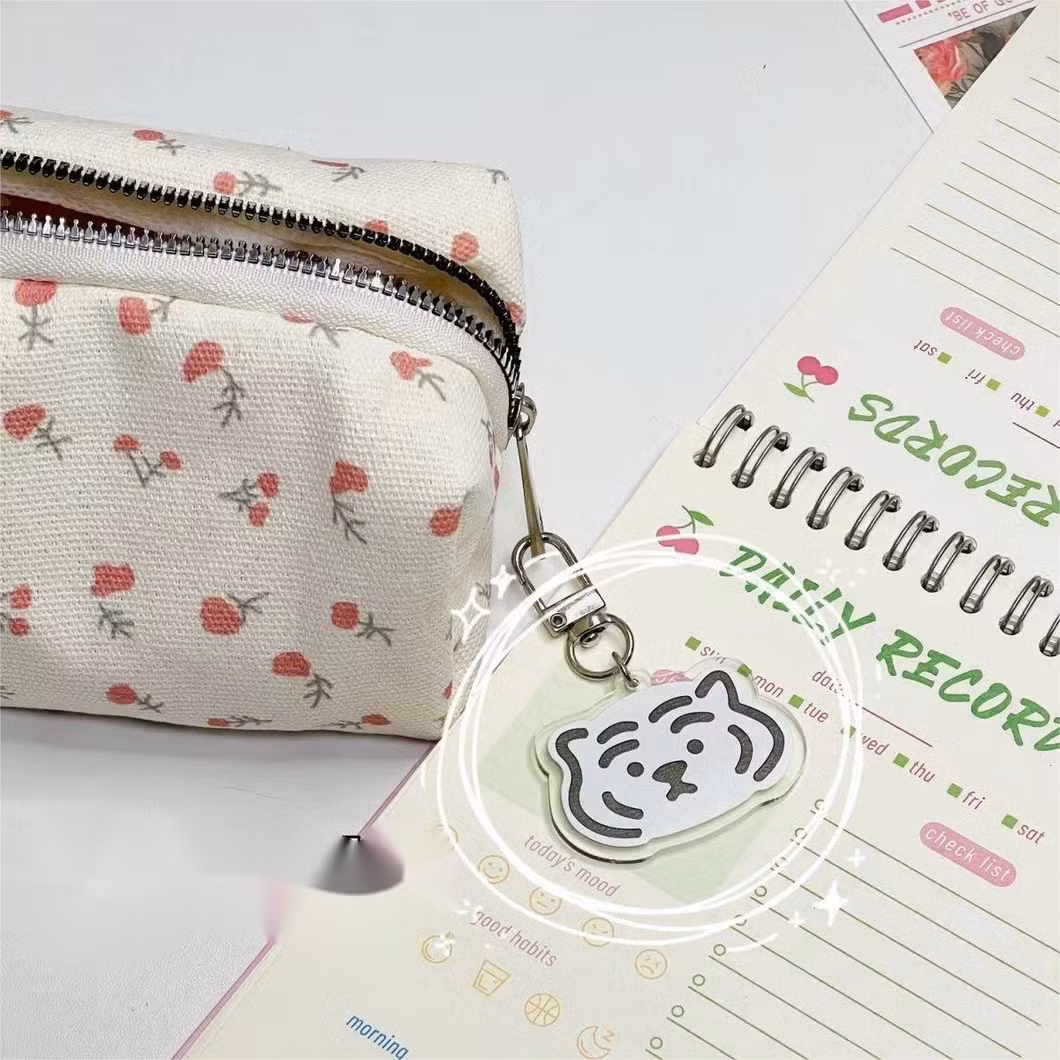 Small Floral Pencil Case, Student Stationery Storage Bag Makeup Bag