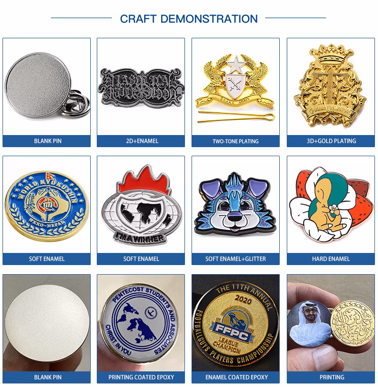 Wholesale Soft Hard Enamel Pin Souvenir Promotional Gift Military School Religious Metal Badge Kpop Police Cute Animal Anime Lgbt Gay Sports Custom Lapel Pins