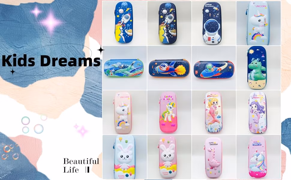 Customizable 3D Pencil Case for Children