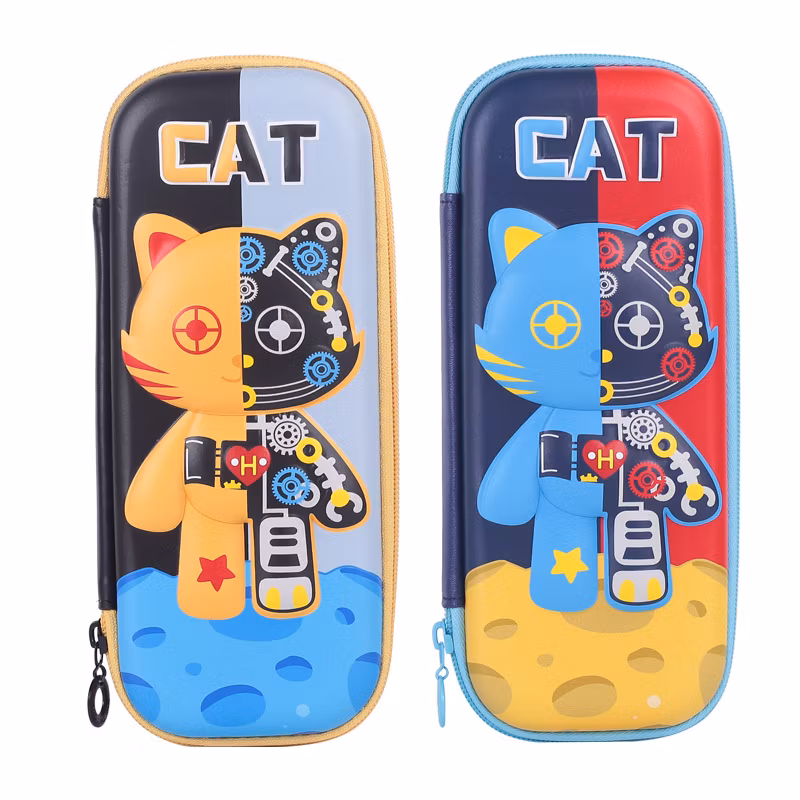 3D Cat Pattern Cute Creative Stationery Pencil Case