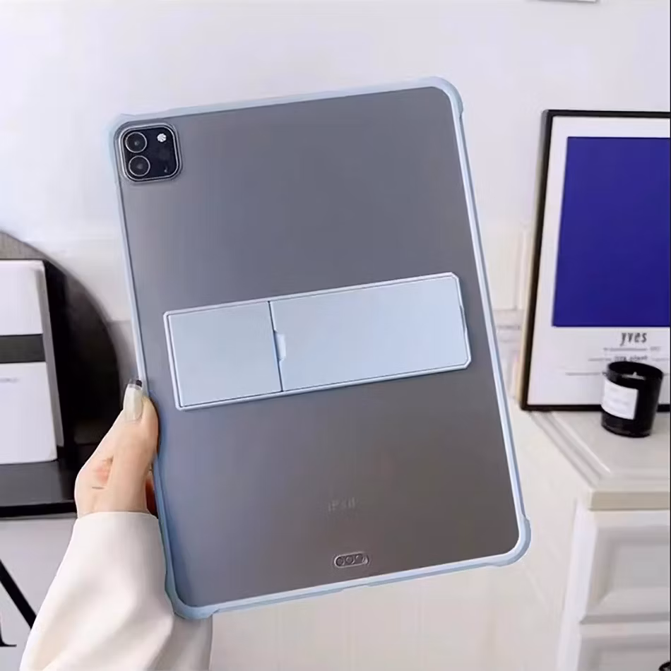 Amazon Hot Selling Transparent Acrylic Back Shell with Tablet Stand Tablet Case for iPad PRO 13 Inch 2024 M4 7th Generation