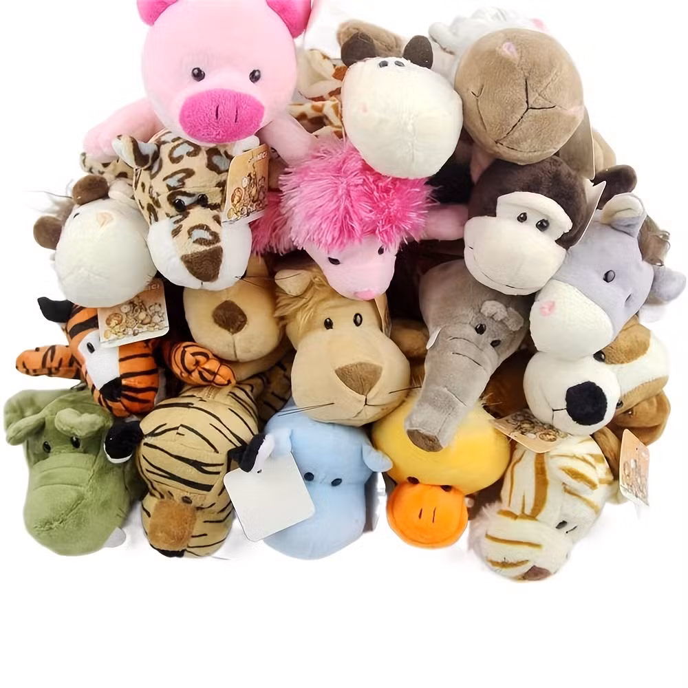 Cute Plush Forest Animal Pencil Case Creative Lion Monkey Elephant