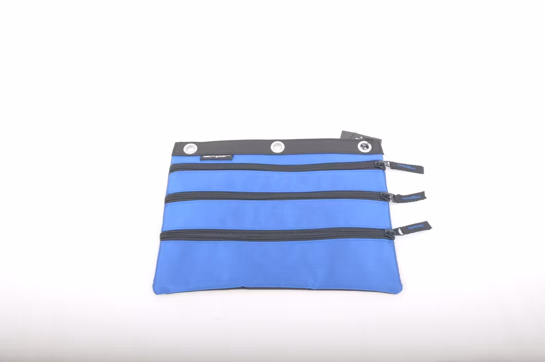 3zipper Compartment Binder Pouch Pencil Case with Triple Zippers