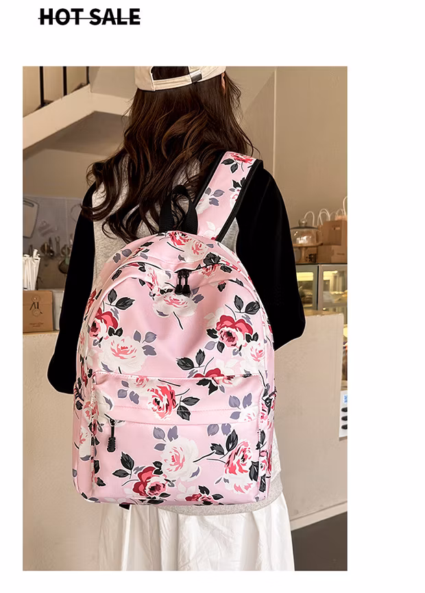 Factory 3 PCS Casual Backpack Insulation Bag Cross-Border New Fashion Floral Minimalist Backpack,