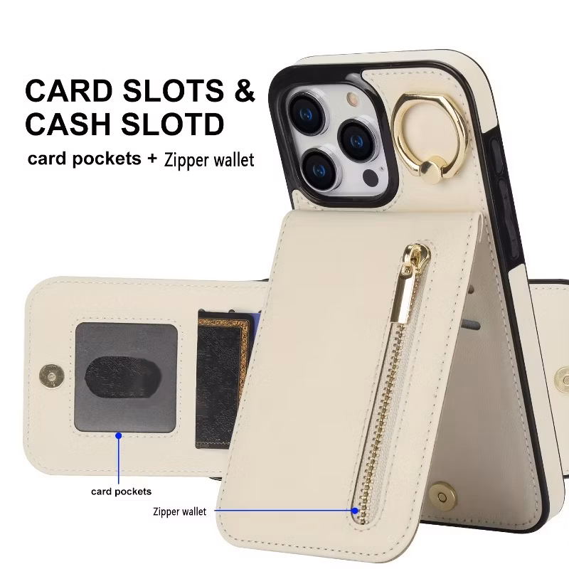 Promotional Factory Hot-Selling Luxurious Vintage Design Leather Anti-Slip Cover Phone Case