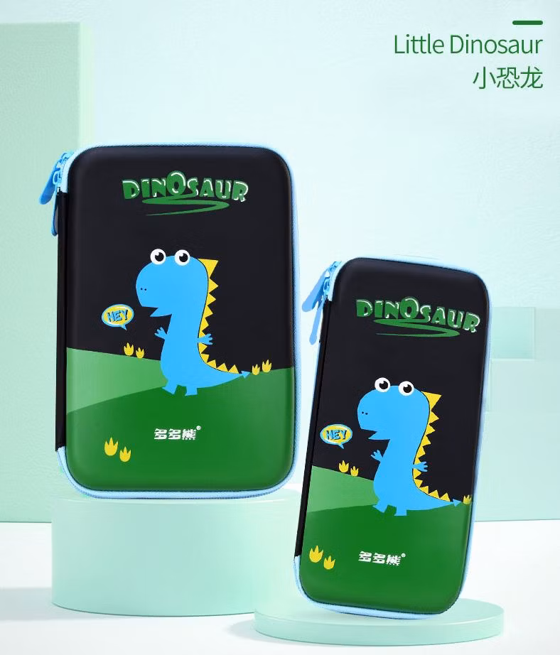 Wholesale Custom Printed Cute Dinosaur School Zipper Pencil Case for Kids