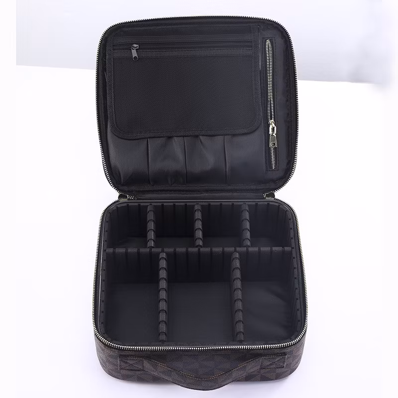 Amazon Popular Multifunctional Portable Ladies Makeup Bag Storage Multi-Layer Custom Makeup Tool Case Travel Cosmetic Bag Women Makeup Case