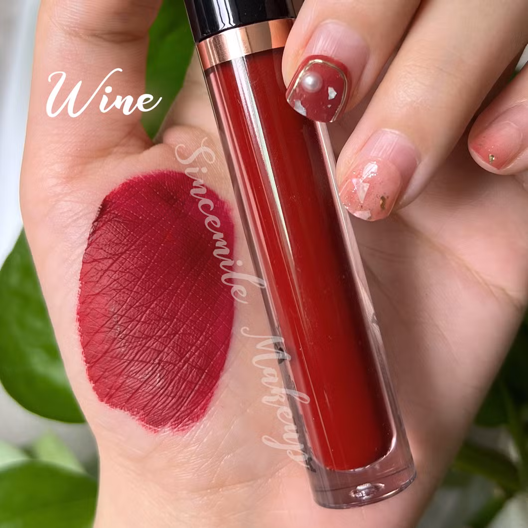 Custom Logo Matte Lip Makeup Long Lasting Private Label Cosmetics with GMPC