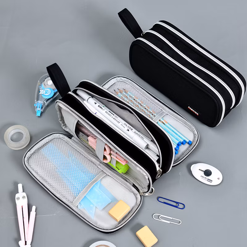 Large Capacity Waterproof Student Multifunctional Portable Simple Advanced Pencil Case