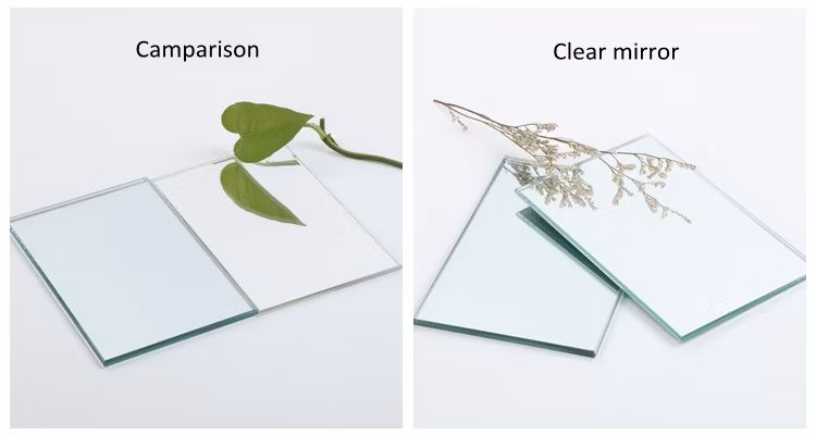 Home Simply Wall Single Double Coated Bevel Grained Edge Aluminum Mirror for Various Applications