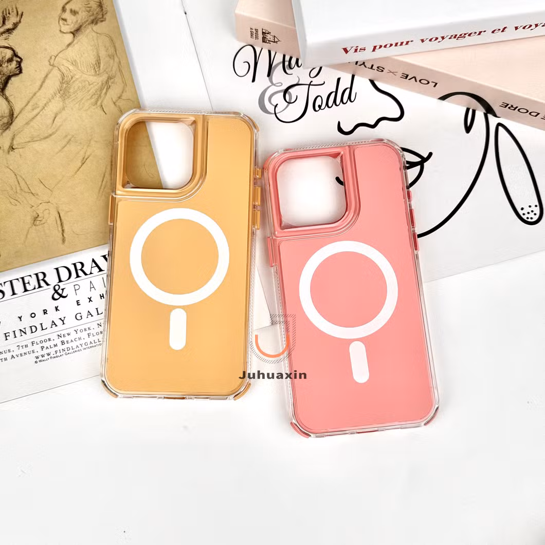 Solid Color Drop Resistant 2-in-1with Magsafe Phone Case for iPhone 16 15 14 13 12 11
