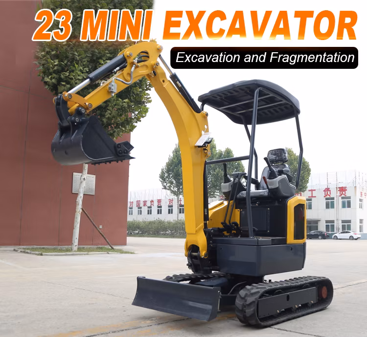 Earth Bucket Garden Farm Compact Multi-Function Bagger Wheel Loader Backhoe Agricultural Orchard Construction Hydraulic Crawler Small Mini Digge Excavator