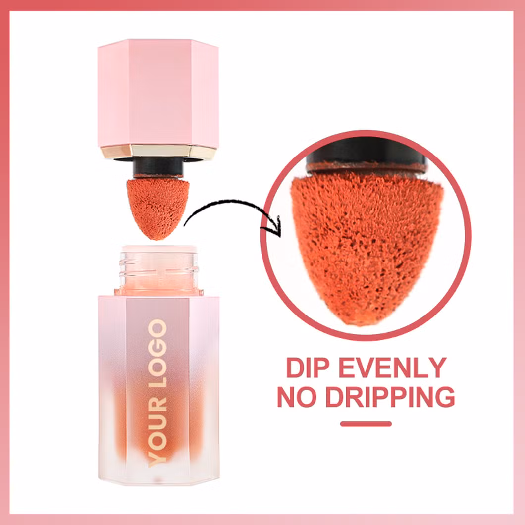 Hot Selling Cosmetics Cream Velvet Liquid Blusher for Liquid Blush