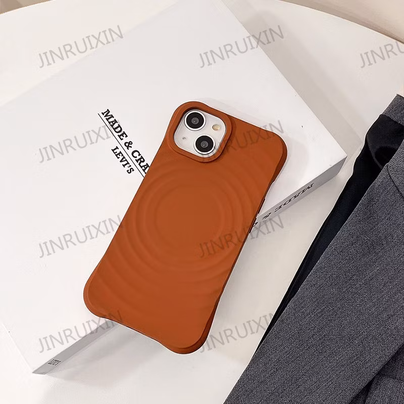 Liquid Silicone Ripple Magnet for Ap15 Phone Case IP14 Female Premium 13 Solid Color 12 Simple