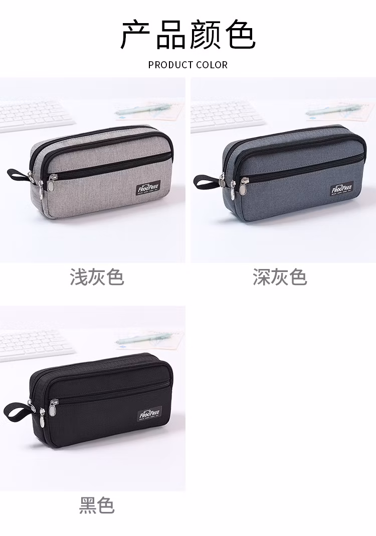 Customized Logo Wholesale Fashion Portable Pencil Case Small Student Oxford Pen Pencil Bag for School