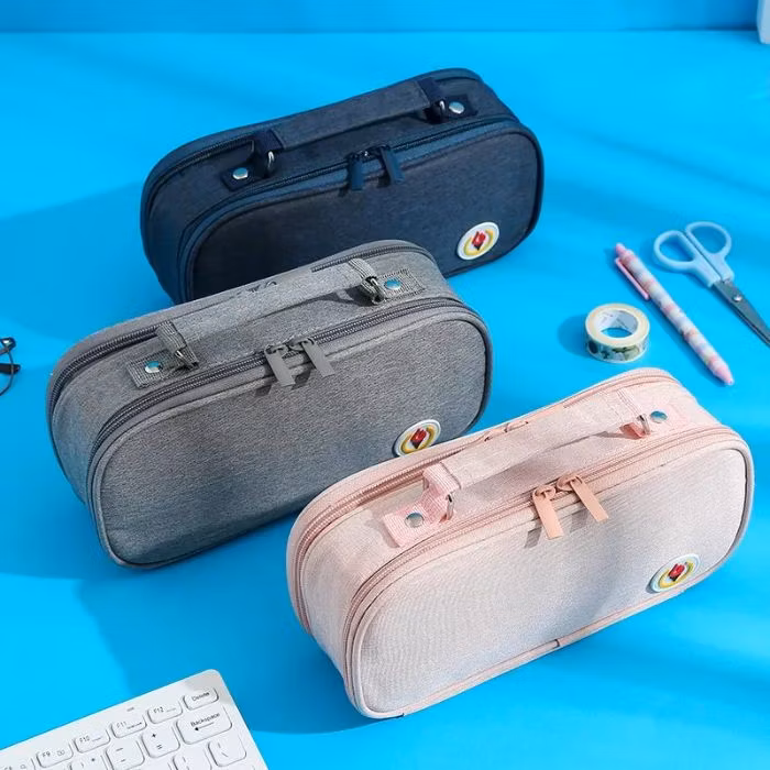 Wholesale Soft Silicone Pencil Case for School Heart Loving Waterproof Pencil Case