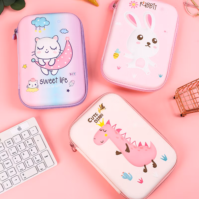 EVA Cartoon Office Primary School Students Stationery Advertisement Promotion Gift Children Kids Child Pencil Bag Box Case (CY1804)