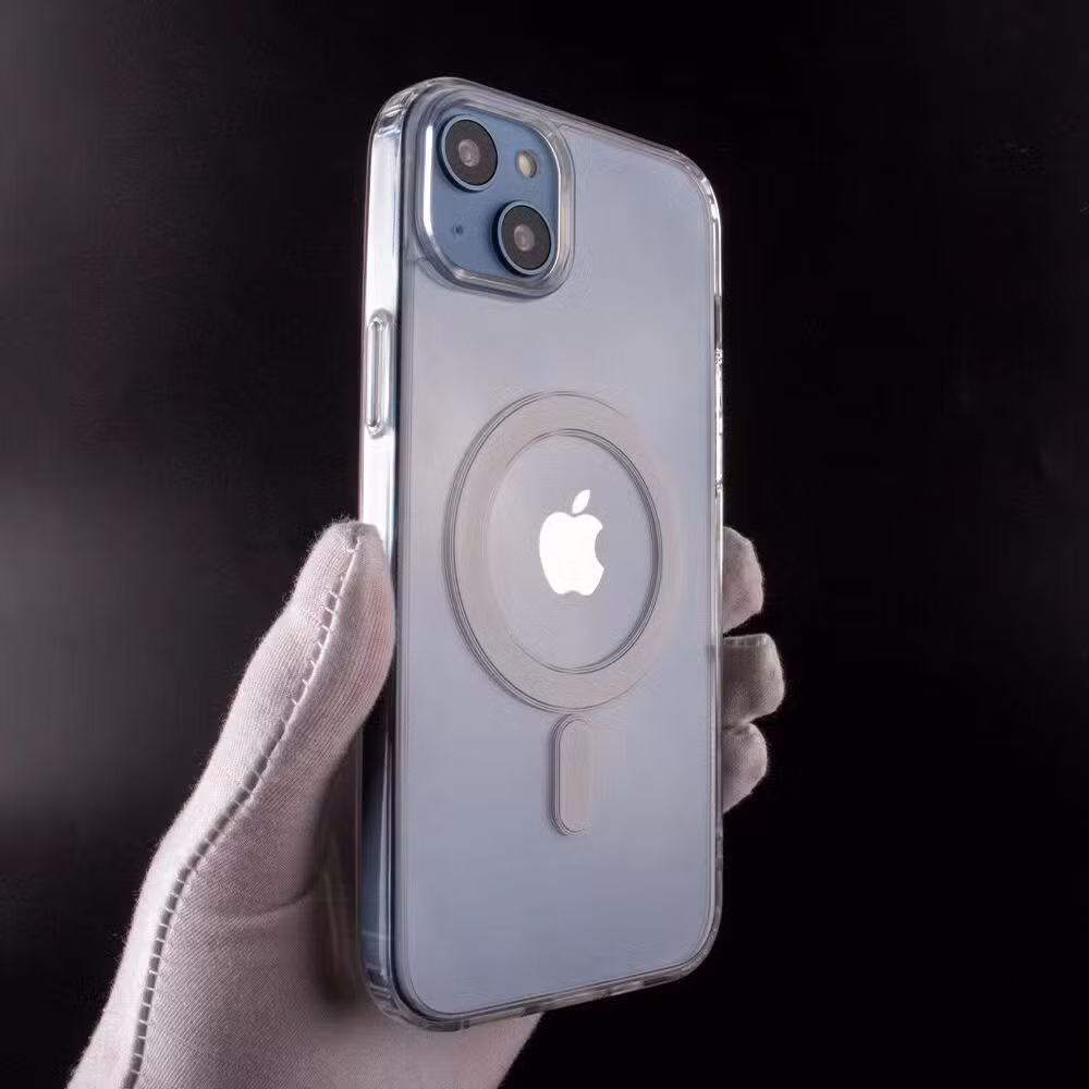 Magsafe Magnetic Transparent Clear Phone Case for iPhone 11 12 13 14 15 16 Mobile Phone Back Cover Parts