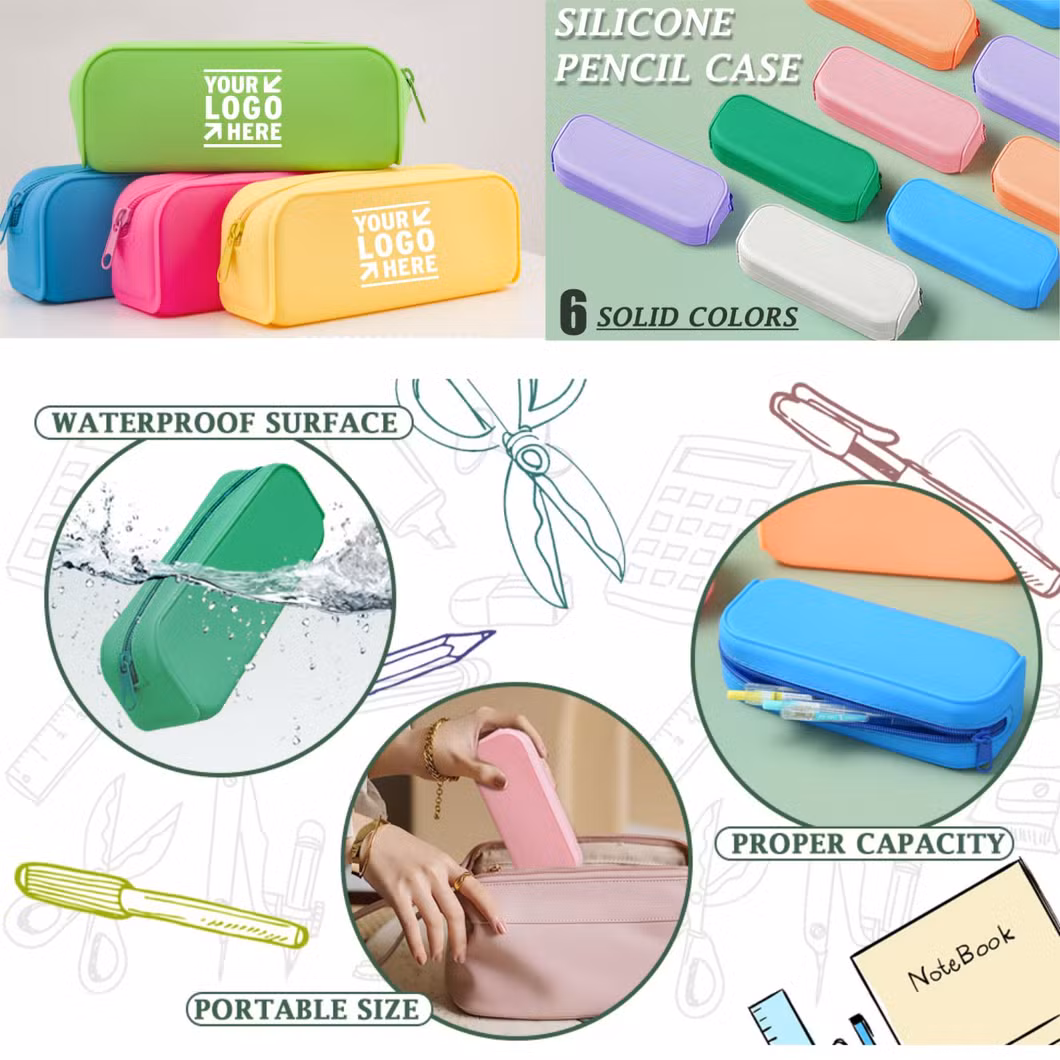 Lightweight&Portable Silicone Pencil Case for Office