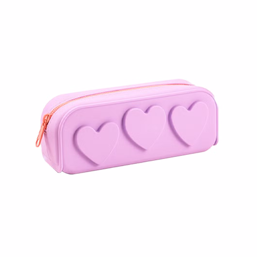 Korea Creative Pencil Case Custom Logo Girls Stationery Box Floral Pencil Bag