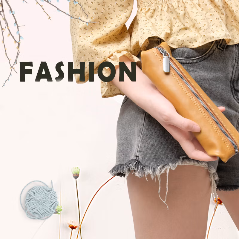 Ea087 Black Pink Cute Small Custom Pencil Cases Leather for School Girls Kids Pouch Pen Box Luxury Cases Custom