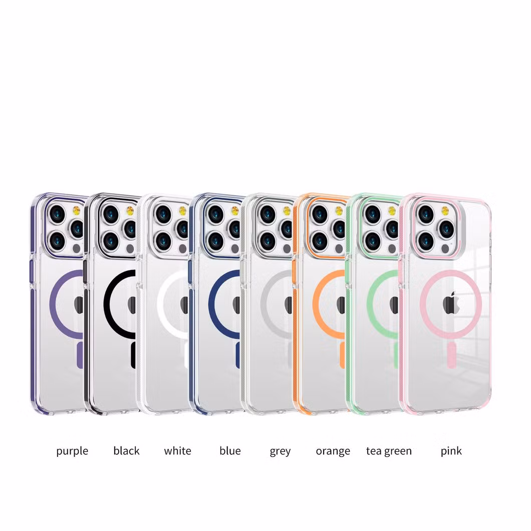 Strong Magnetic Mobile Phone Case Metal Invisible Mirror Frame Bracket Transparent Case Suitable for iPhone16 Mobile Phone Case