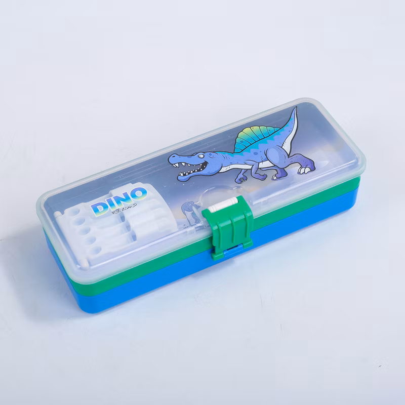Multifunctional Plastic Dinosaur Primary School Student Stationery Pencil Case