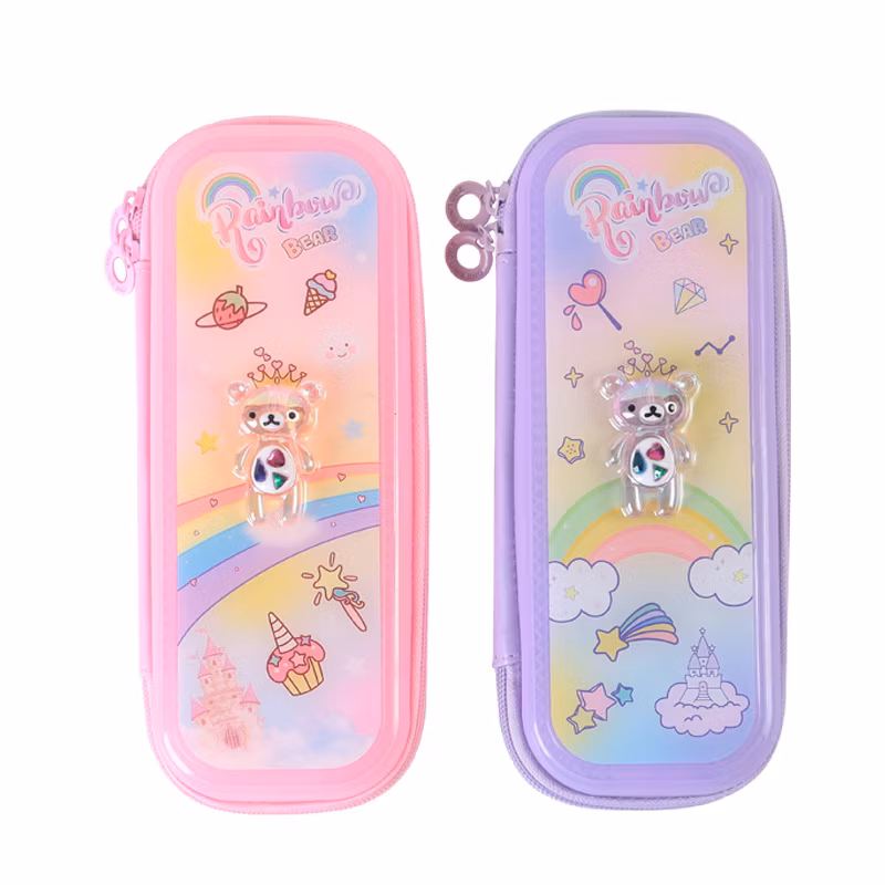 3D Bear Pattern Student Stationery Pencil Case