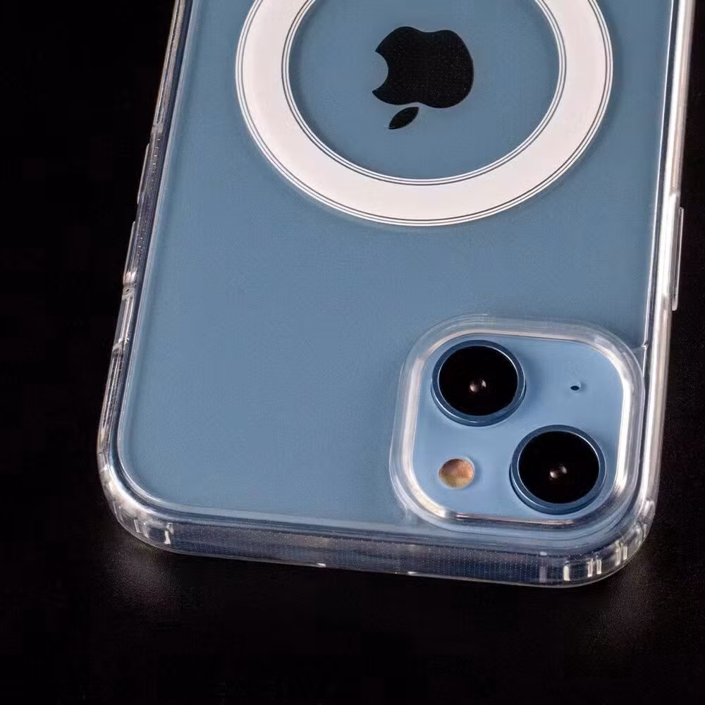 Magsafe Magnetic Transparent Clear Phone Case for iPhone 11 12 13 14 15 16 Mobile Phone Back Cover Parts