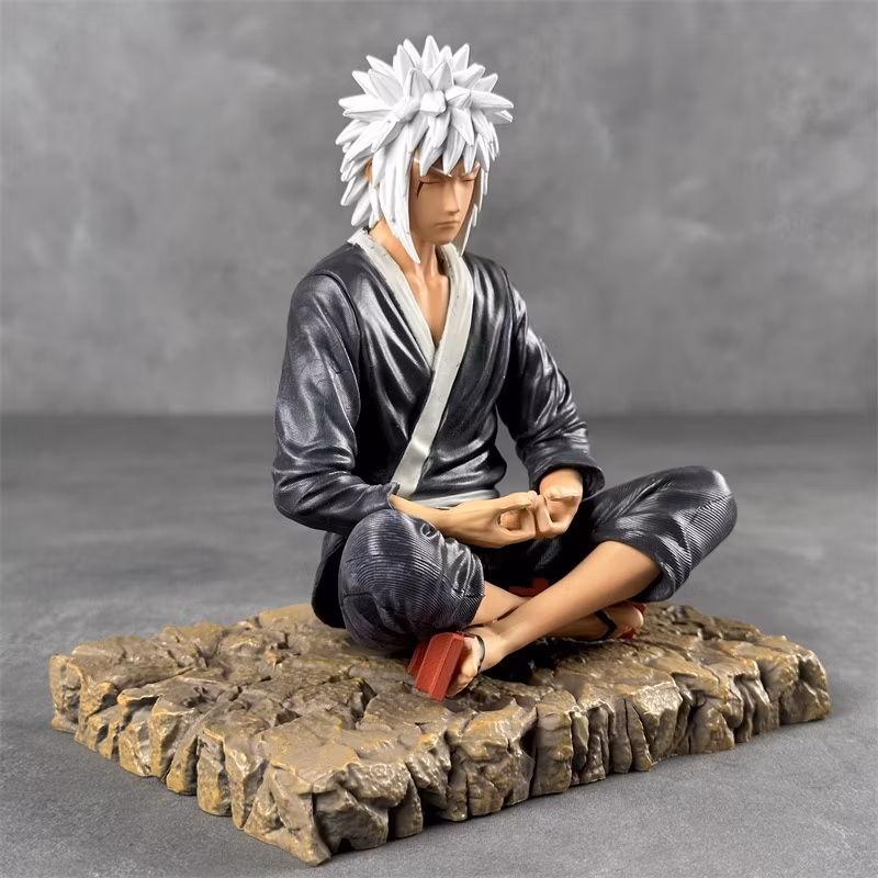 Naruto Gk White Hair Youth Jiraiya Meditation Jiraiya Animation Model Desktop Decoration Wholesale Cartoon-Character