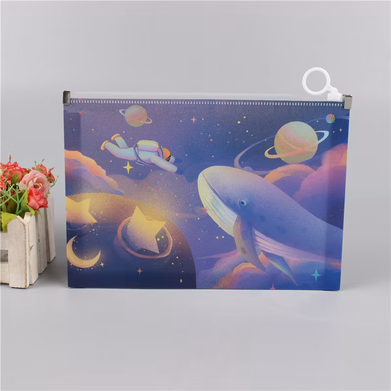School Boy Pencil Pouch Waterproof Zipper Bag with Dinosaur Style