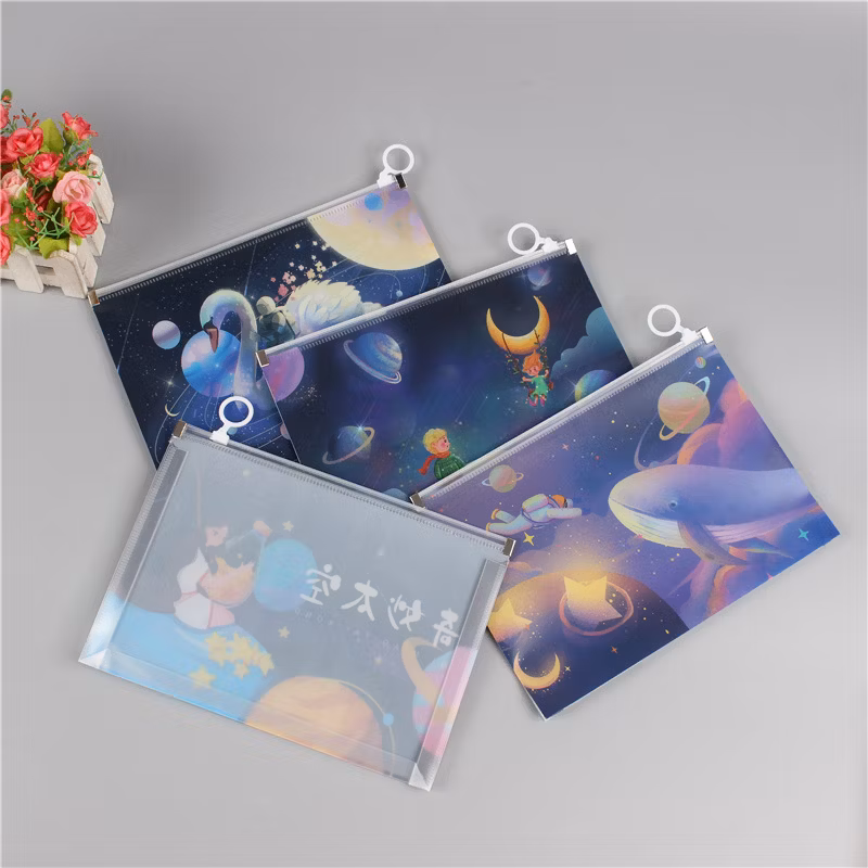 School Boy Pencil Pouch Waterproof Zipper Bag with Dinosaur Style